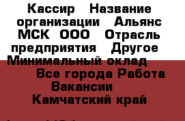 Кассир › Название организации ­ Альянс-МСК, ООО › Отрасль предприятия ­ Другое › Минимальный оклад ­ 30 000 - Все города Работа » Вакансии   . Камчатский край